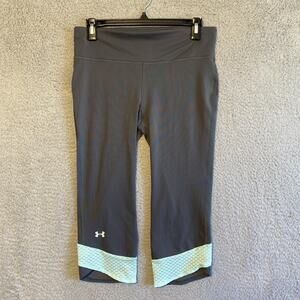 Under Armour Pants Womens Medium Gray Blue Yoga Outdoors Athletic Casual Ladies